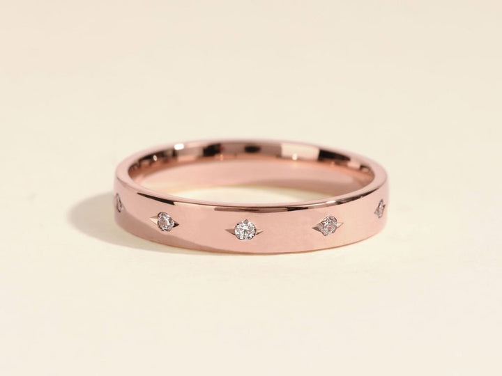 0.20CT Round Cut Flush Lab Grown Diamond Men's Wedding Band - Doozy Diamonds