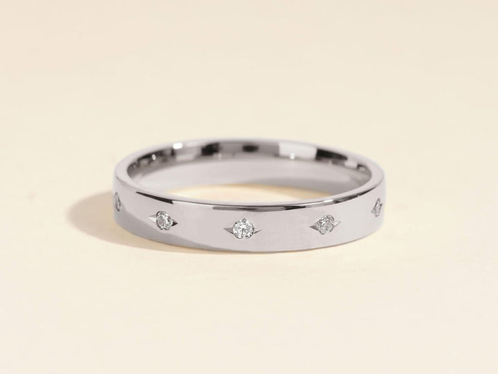 0.20CT Round Cut Flush Lab Grown Diamond Men's Wedding Band - Doozy Diamonds