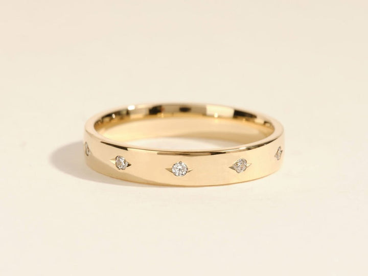 0.20CT Round Cut Flush Lab Grown Diamond Men's Wedding Band - Doozy Diamonds