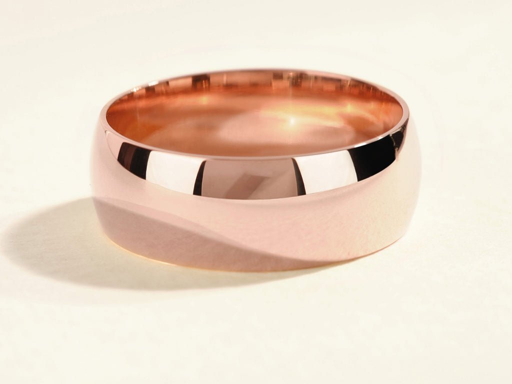 8mm Classic Dome Polished Men's Wedding Band - Doozy Diamonds