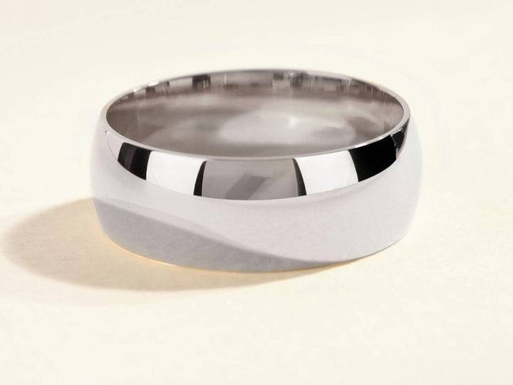8mm Classic Dome Polished Men's Wedding Band - Doozy Diamonds