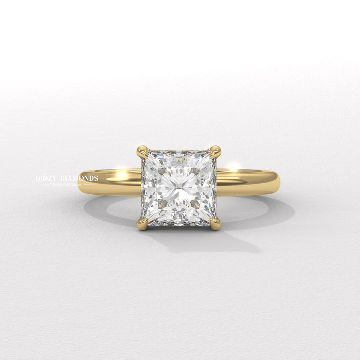 Shop princess solitaire lab grown diamond engagement ring