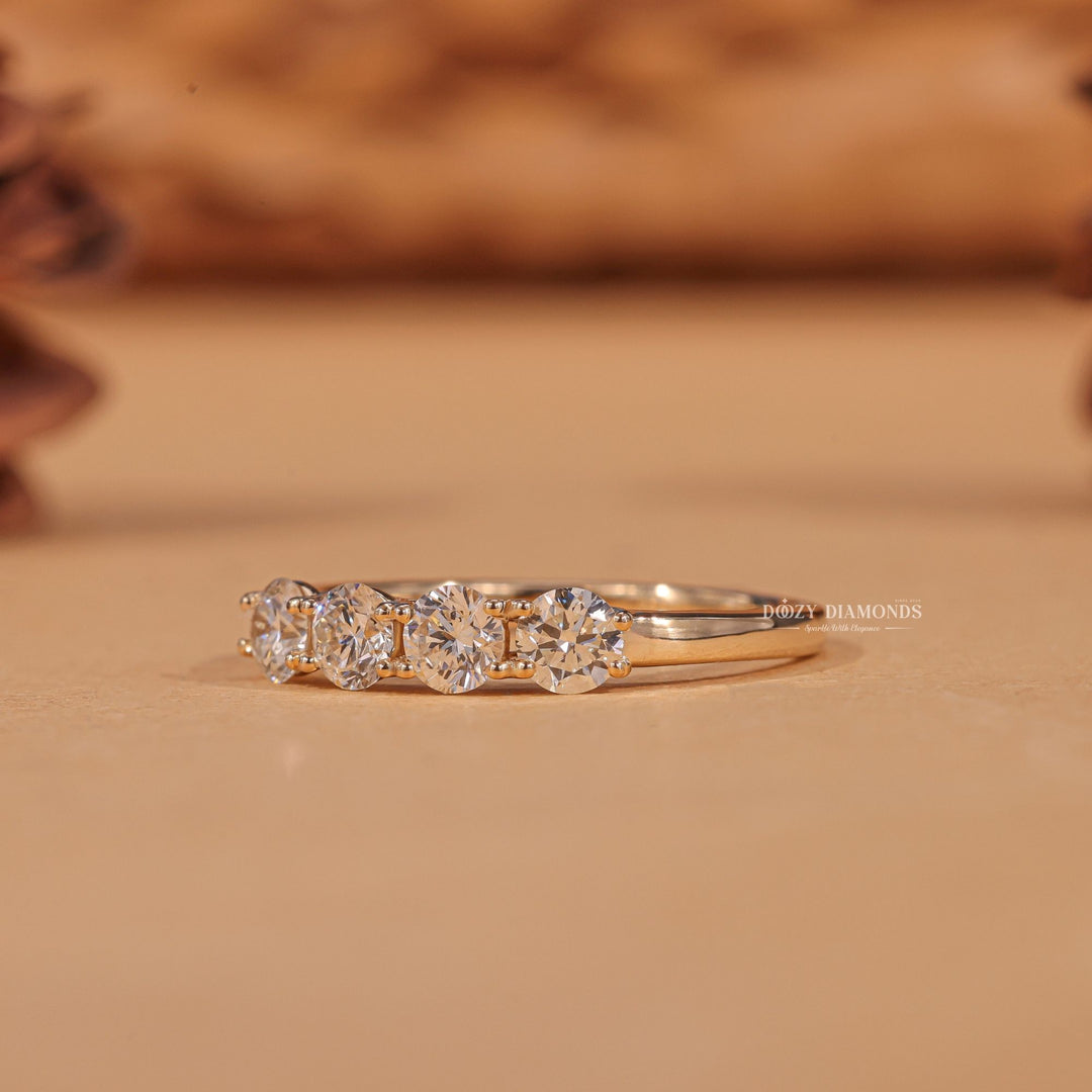 Ethically sourced round diamond eternity band