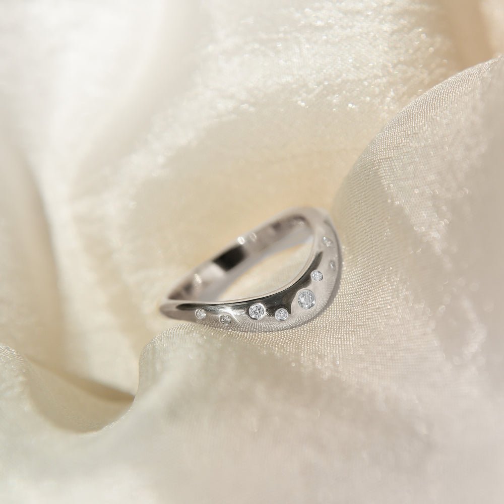 Ethically sourced round diamond eternity band
