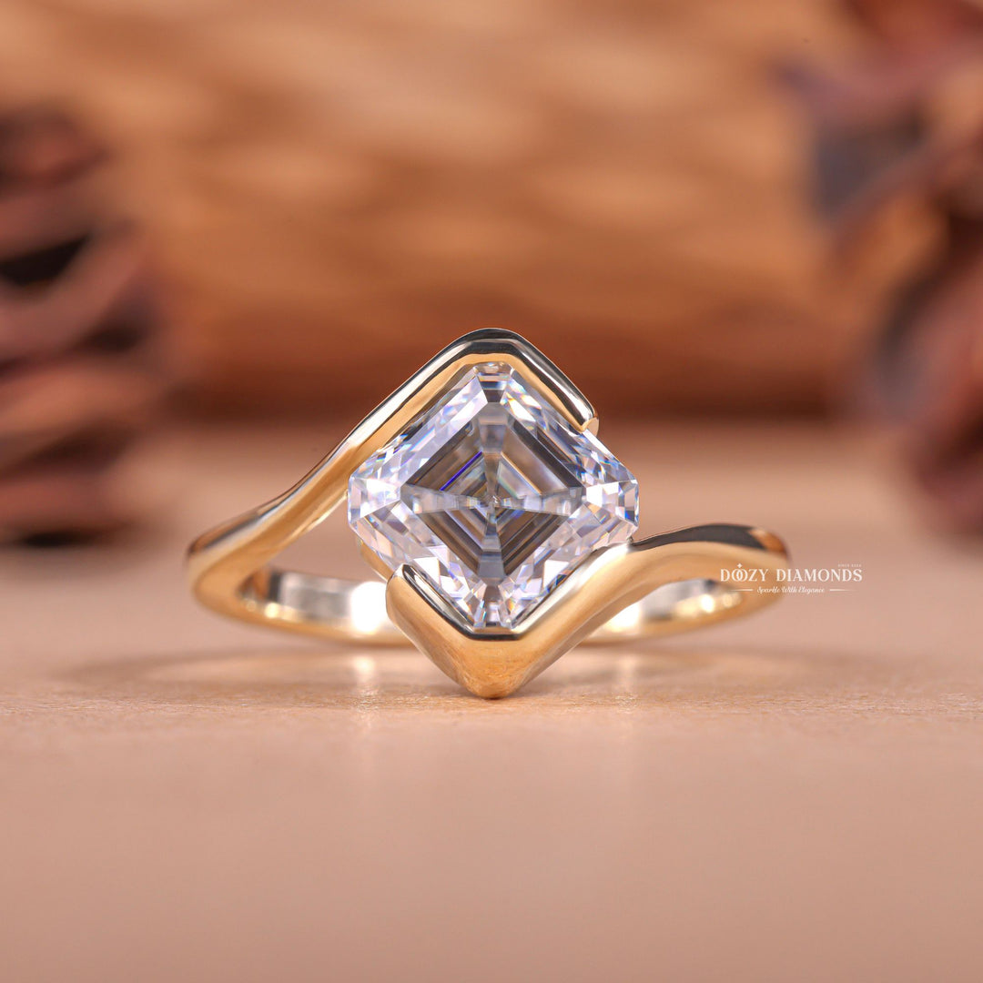 Made-to-order engagement ring, Personalized engagement ring, Exclusive engagement ring, Engraved engagement ring, Halo diamond engagement ring, 