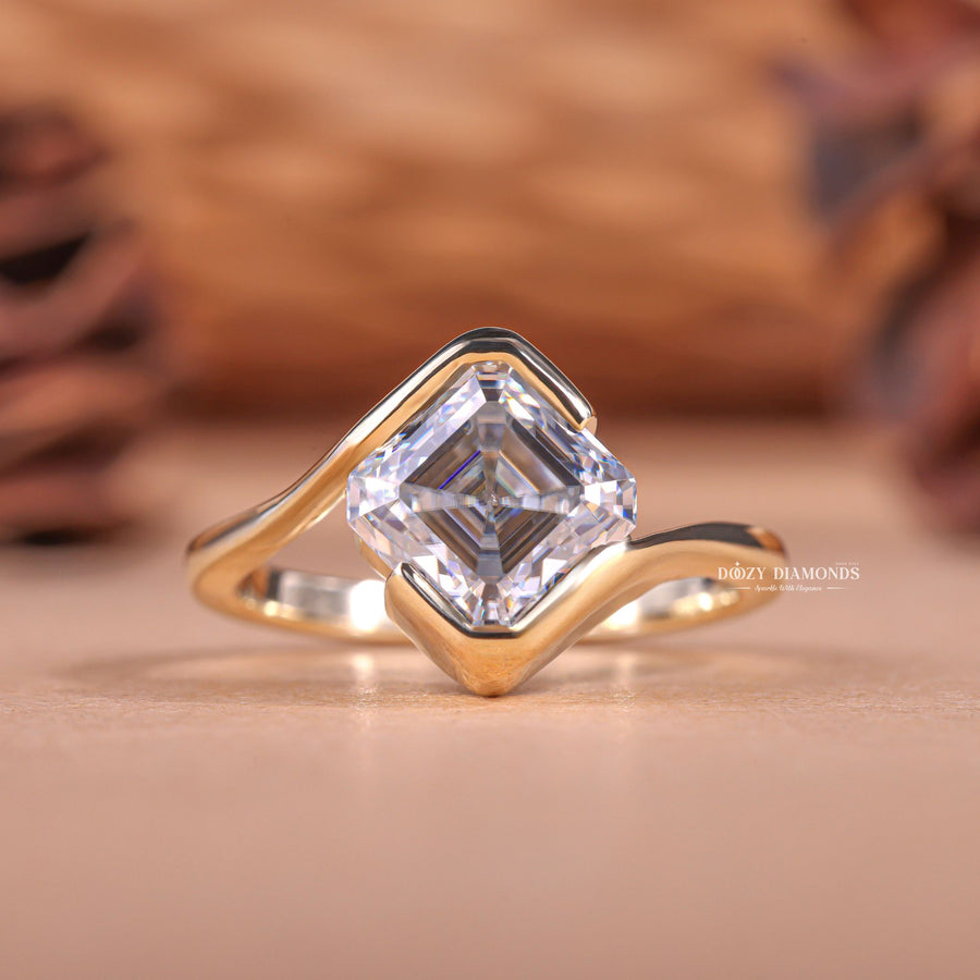 Made-to-order engagement ring, Personalized engagement ring, Exclusive engagement ring, Engraved engagement ring, Halo diamond engagement ring, 