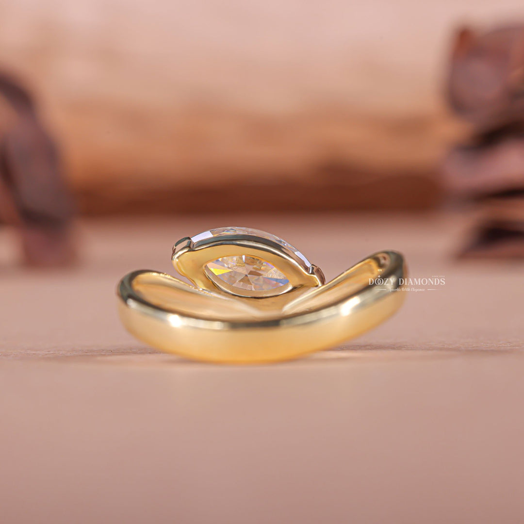 Shop the marquise cut east west engagement ring collection online