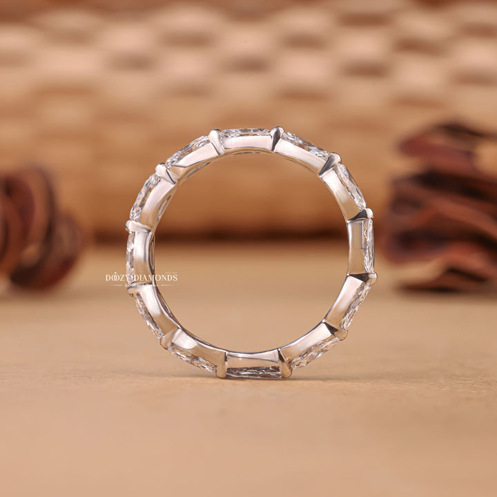Ethically sourced marquise diamond eternity band