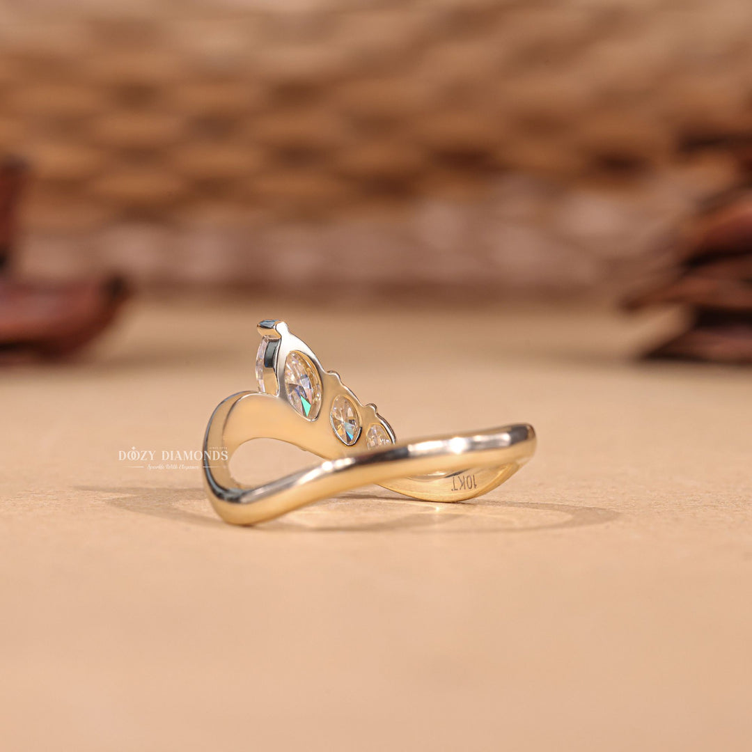 Ethically sourced marquise diamond eternity band