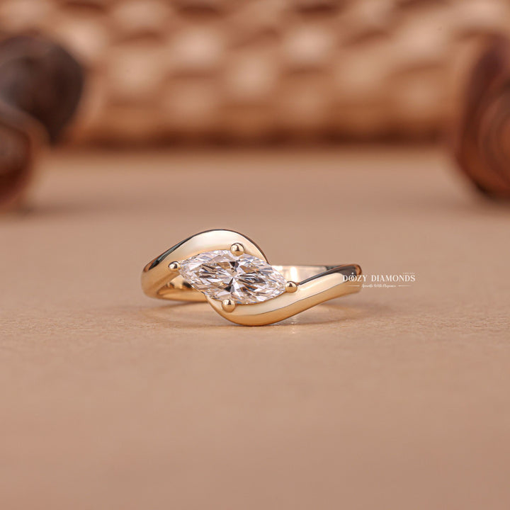 Marquise fashionable engagement ring, Marquise versatile engagement ring, Marquise ethical engagement ring, 
