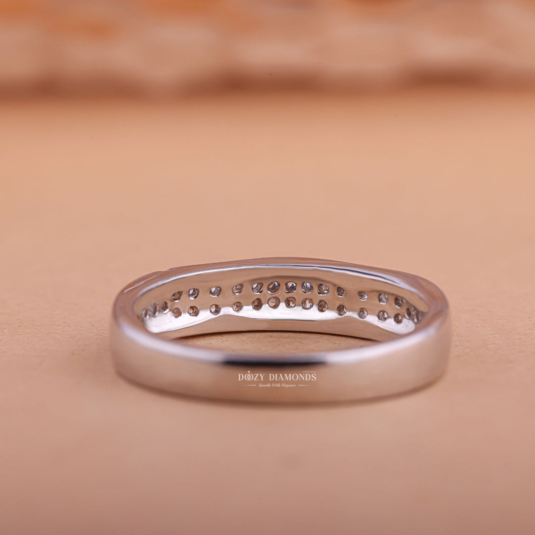 Ethically sourced round diamond eternity band
