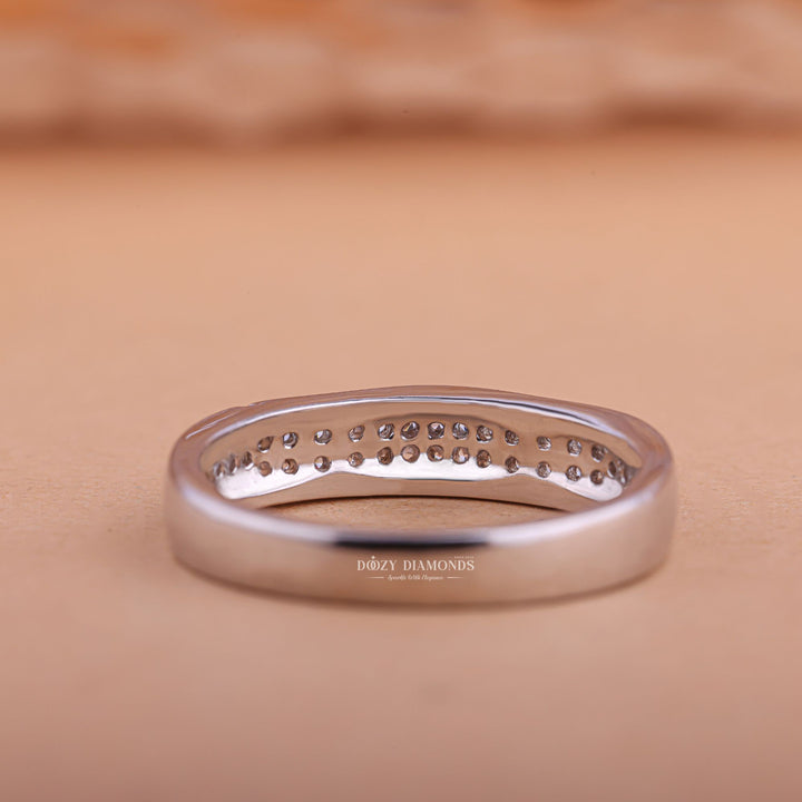 Ethically sourced round diamond eternity band