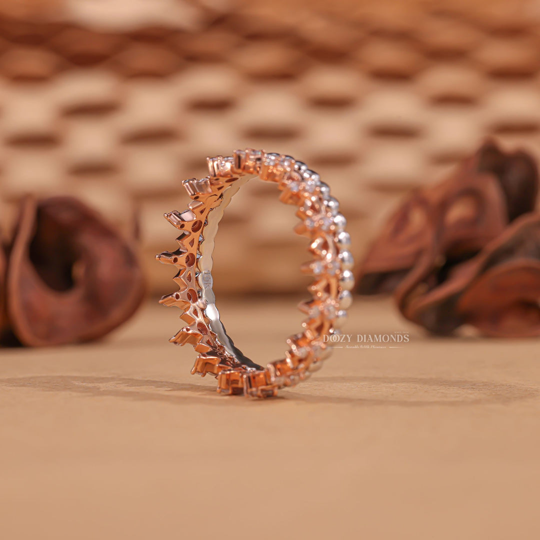 Ethically sourced round diamond eternity band