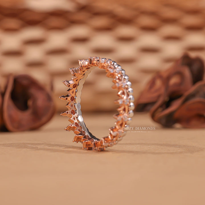 Ethically sourced round diamond eternity band