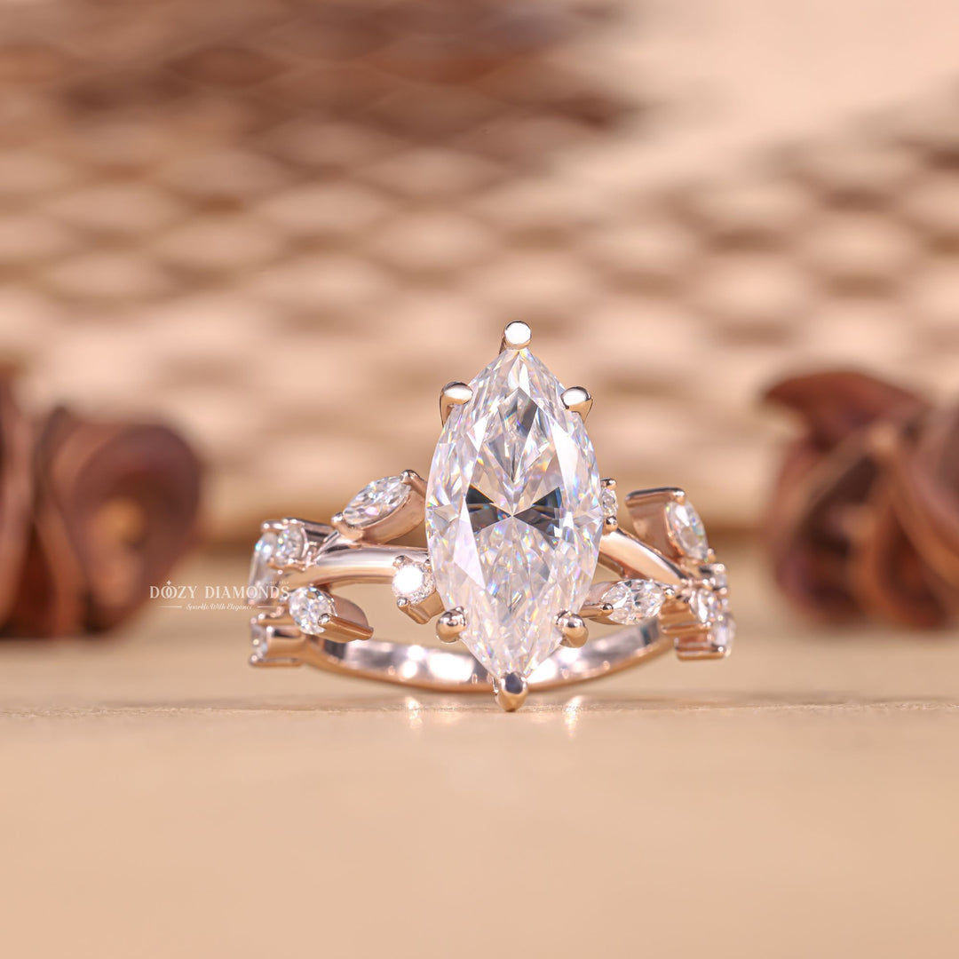 Shop marquise solitaire lab grown diamond engagement ring