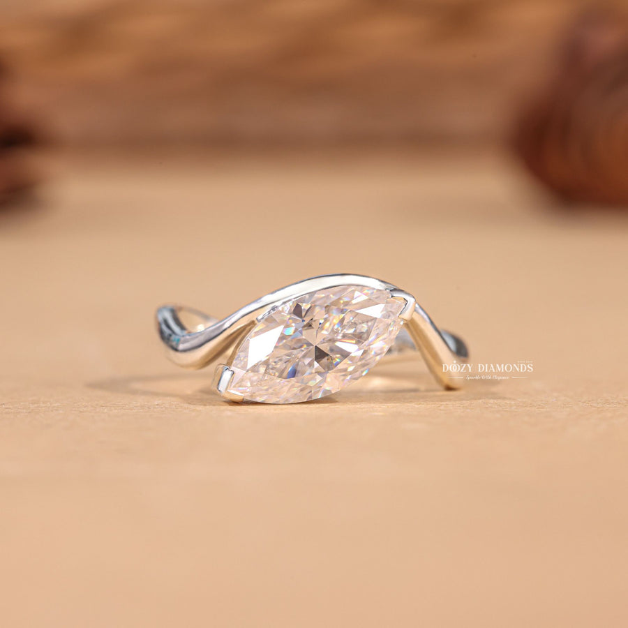 2.0CT marquise cut solitaire engagement ring available to buy now