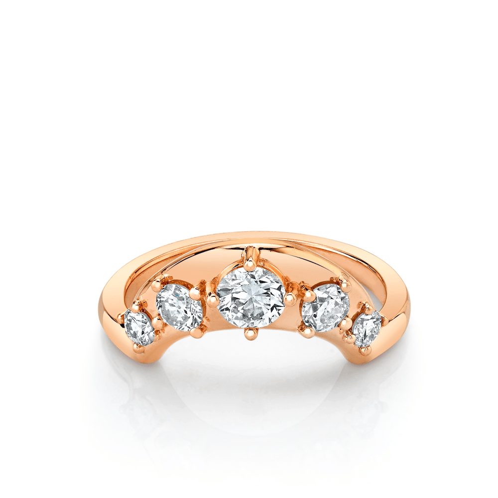 Ethically sourced round diamond eternity band