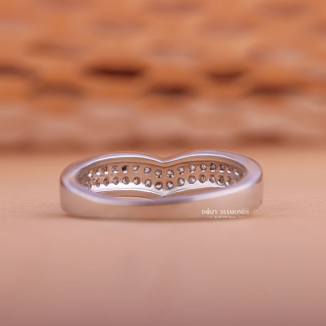 Ethically sourced round diamond eternity band