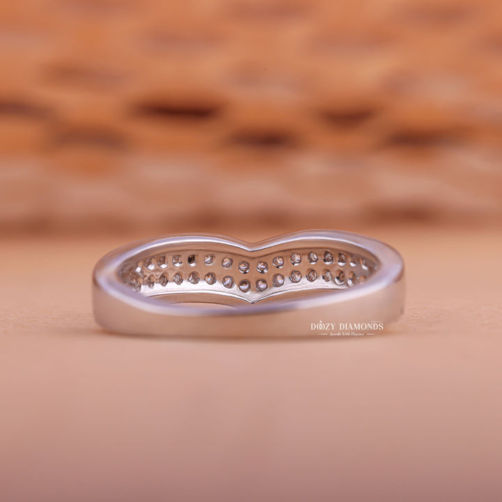 Ethically sourced round diamond eternity band