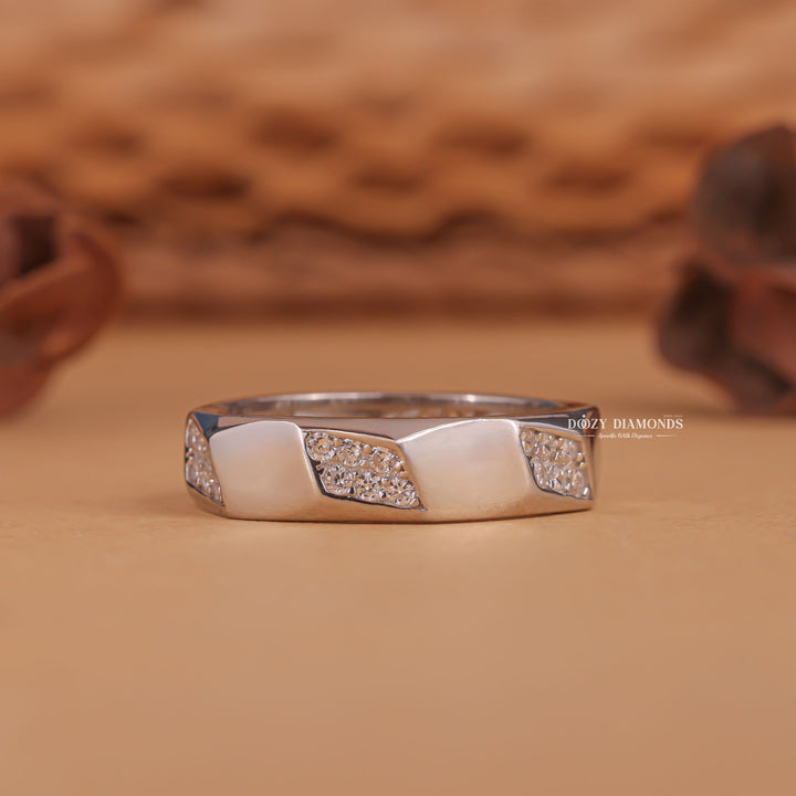 Men's diamond three-stone ring, Men's diamond wedding ring unique, Men's diamond band classic, Men's diamond band modern, Men's diamond band timeless