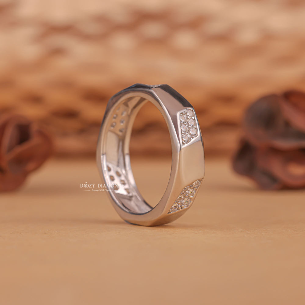 Men's open band rings, Men's curved rings, Men's polished rings, Men's matte rings, Men's diamond wedding band, Men's diamond ring, Diamond band for men, Men's diamond eternity ring,
