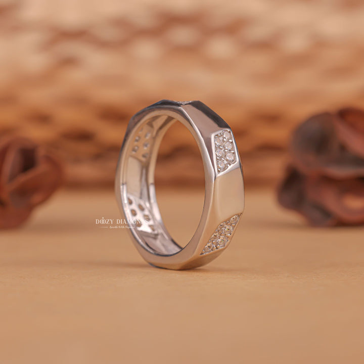 Men's open band rings, Men's curved rings, Men's polished rings, Men's matte rings, Men's diamond wedding band, Men's diamond ring, Diamond band for men, Men's diamond eternity ring,