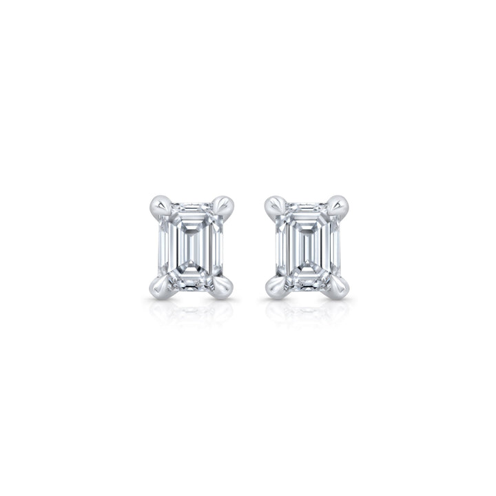 Emerald F - VS1 Lab - Grown Diamond Solitaire Stud Earrings - Doozy Diamonds