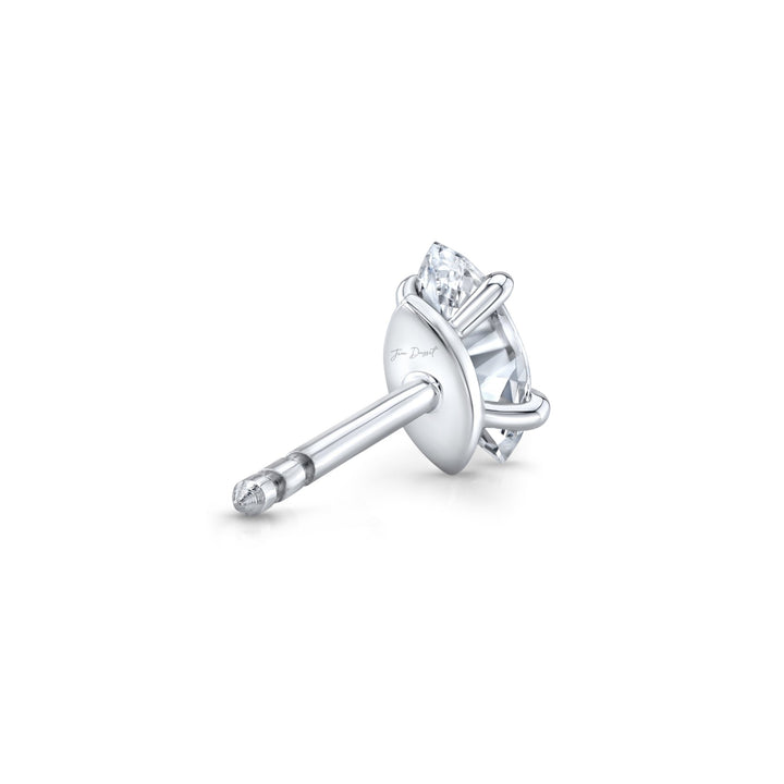 Marquise F - VS1 Lab - Grown Hidden Halo Stud Earrings For Women - Doozy Diamonds