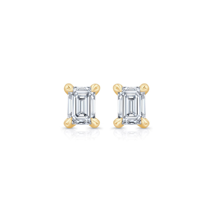 Emerald F - VS1 Lab - Grown Diamond Solitaire Stud Earrings - Doozy Diamonds