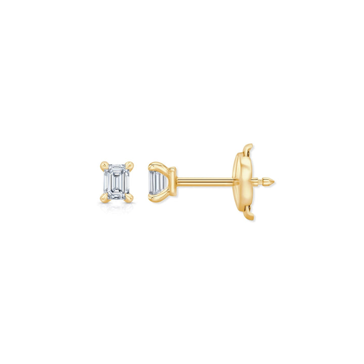 Emerald F - VS1 Lab - Grown Diamond Solitaire Stud Earrings - Doozy Diamonds