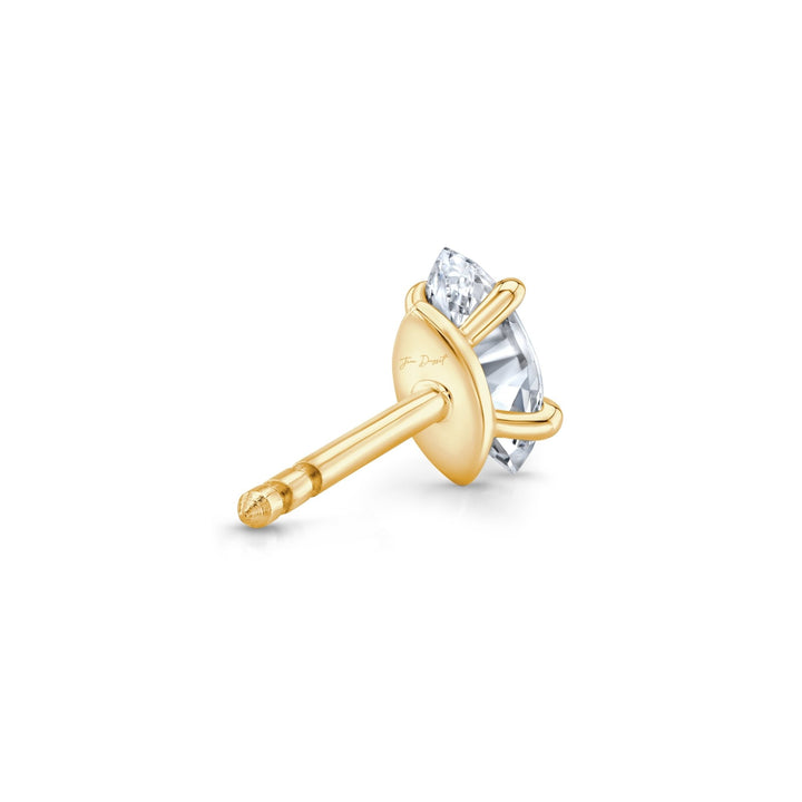 Marquise F - VS1 Lab - Grown Hidden Halo Stud Earrings For Women - Doozy Diamonds