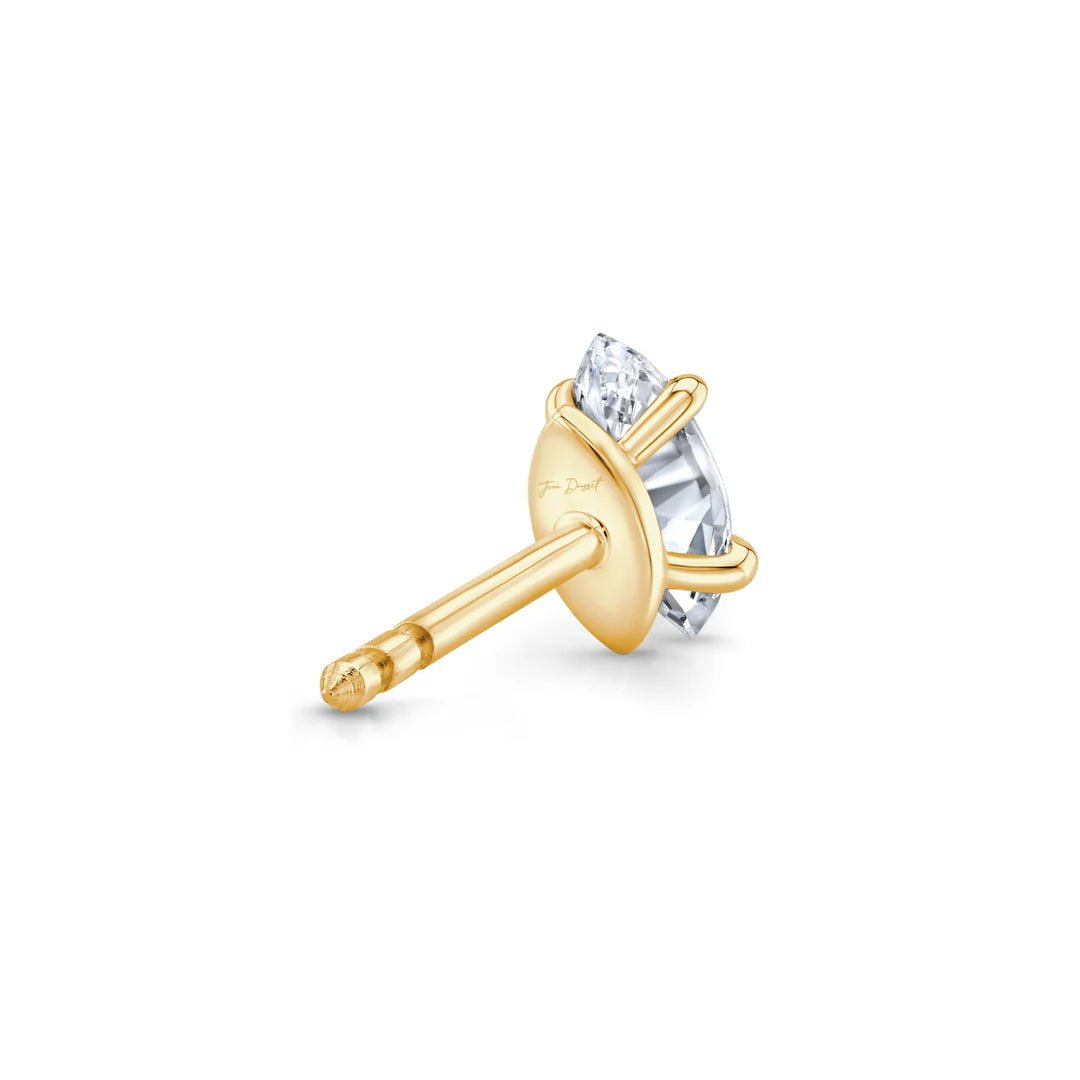 Marquise F - VS1 Lab - Grown Solitaire Stud Earrings For Women - Doozy Diamonds