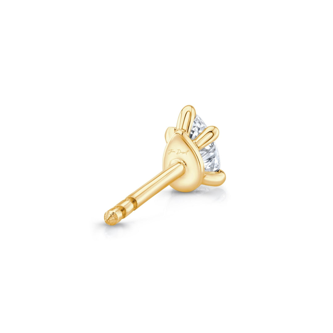 Pear F - VS1 Lab - Grown Diamond Hidden Halo Stud Earrings - Doozy Diamonds