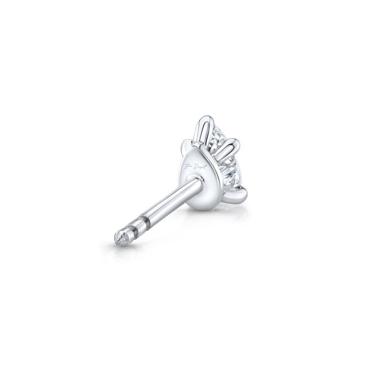 Pear F - VS1 Lab - Grown Diamond Hidden Halo Stud Earrings - Doozy Diamonds