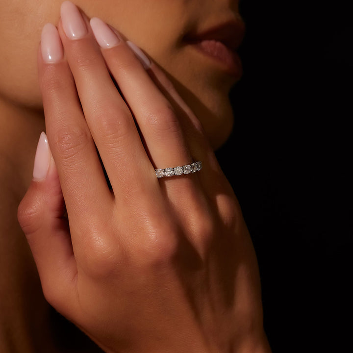 Cushion FG - VS1 Lab Grown Diamond Full Eternity Wedding Band - Doozy Diamonds