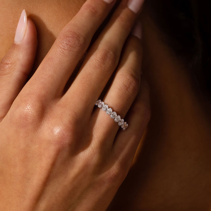 Oval FG - VS1 Lab Grown Diamond Full Eternity Wedding Band - Doozy Diamonds
