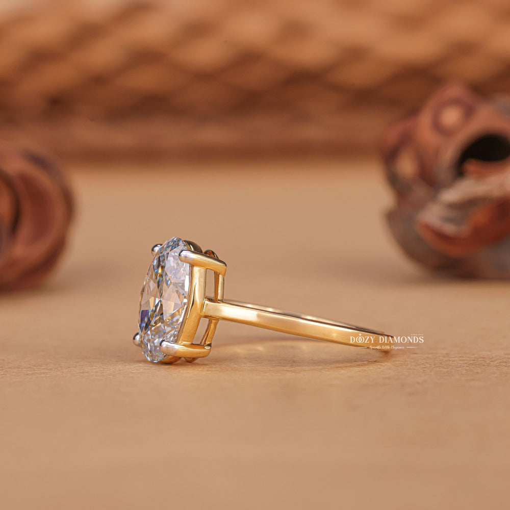 Buy oval cut solitaire diamond engagement ring with free shipping