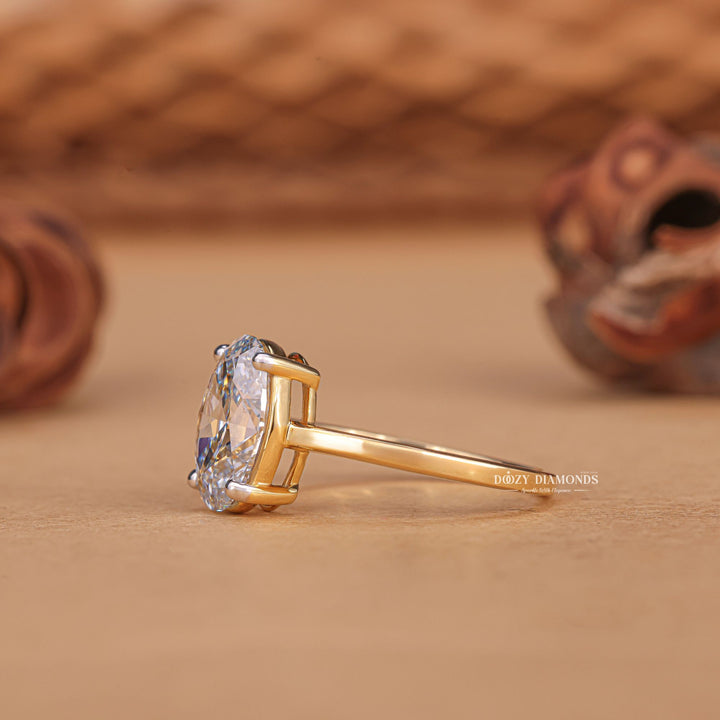 Buy oval cut solitaire diamond engagement ring with free shipping