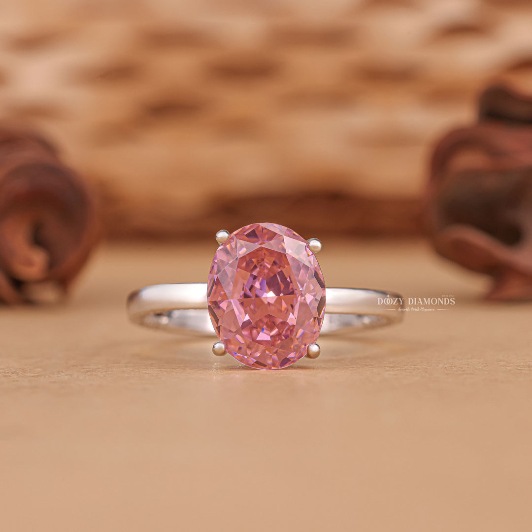 2.0CT oval cut pave engagement ring available to buy now