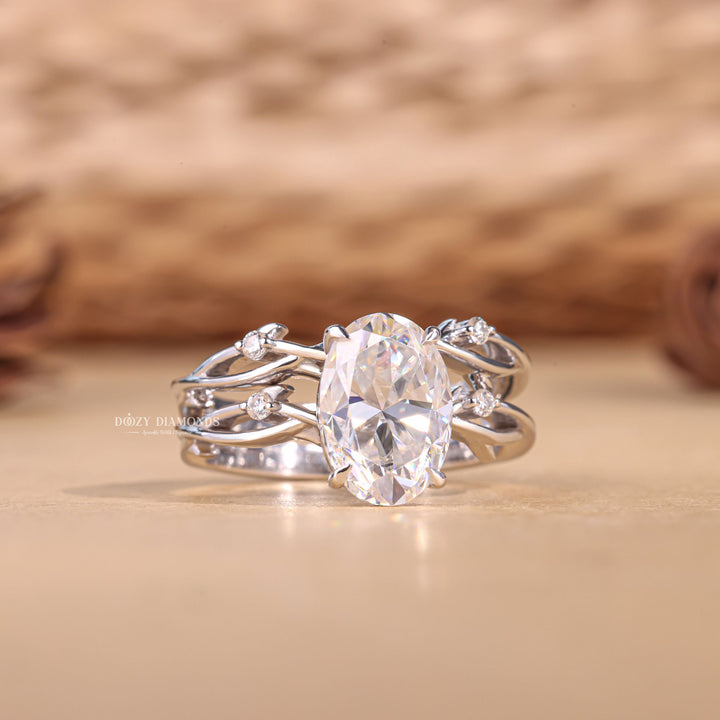 Oval cut wedding ring set, Oval cut engagement and wedding ring set, Oval cut bridal set, Oval cut wedding set, Oval cut bridal jewelry set, Oval cut bridal ring and band set,