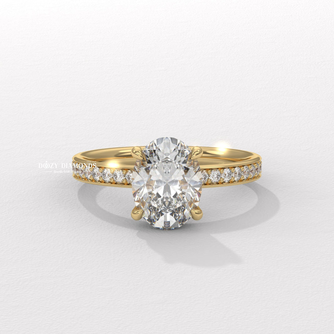 Shop oval solitaire lab grown diamond engagement ring