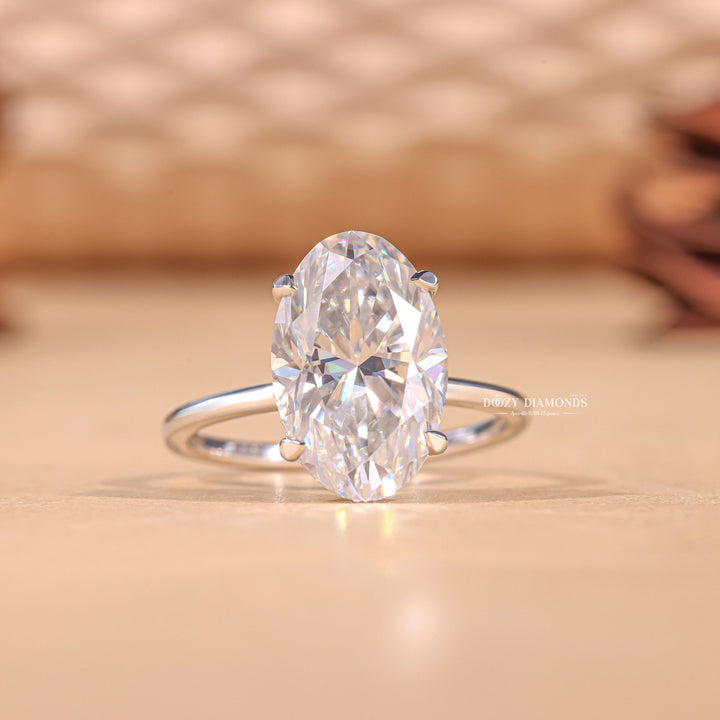 Discover oval hidden halo lab grown diamond engagement ring online