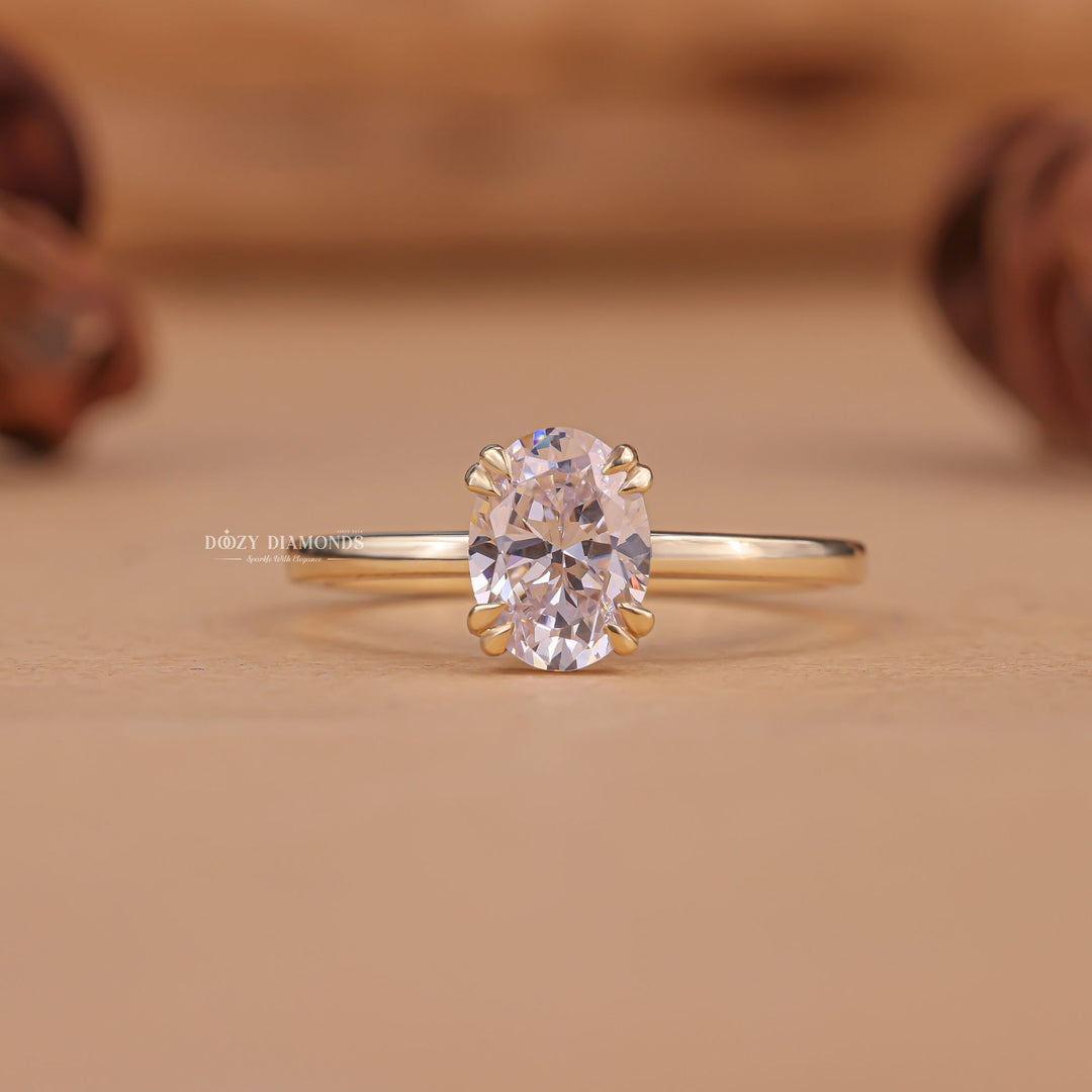 Shop oval solitaire lab grown diamond engagement ring