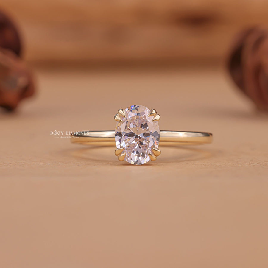 Shop oval solitaire lab grown diamond engagement ring