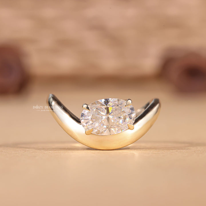 Shop oval solitaire lab grown diamond engagement ring