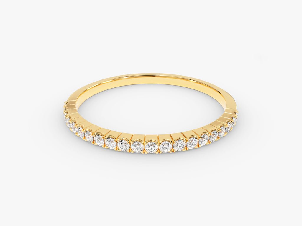 Ethically sourced round diamond eternity band