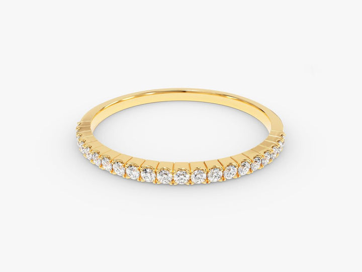Ethically sourced round diamond eternity band