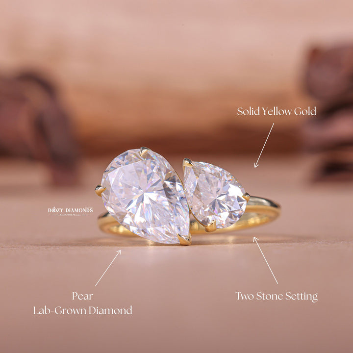 Classic pear solitaire engagement ring crafted for everyday wear