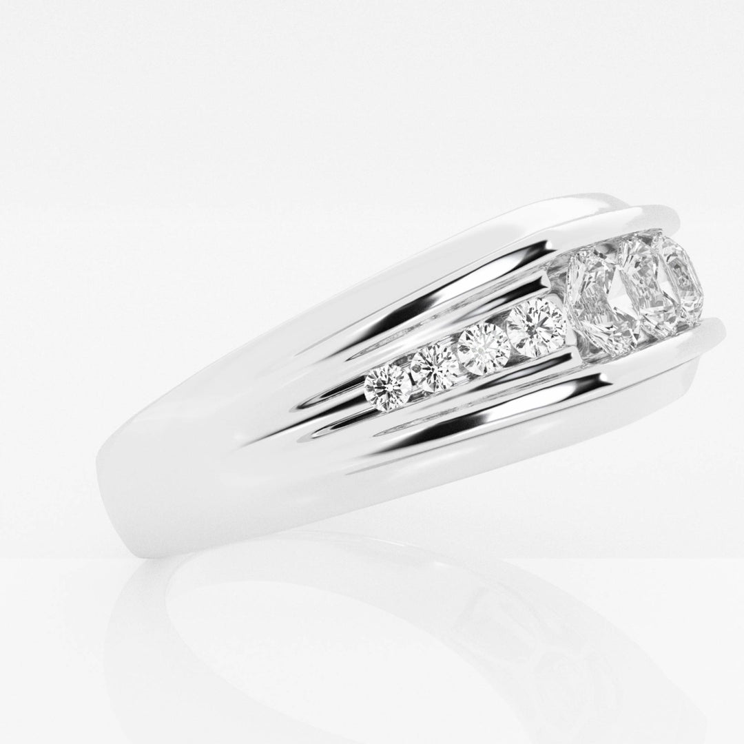 8mm Round Cut Lab Grown Channel Set Men's Wedding Band - Doozy Diamonds