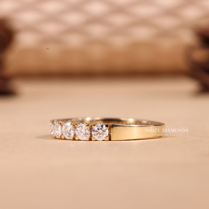 Ethically sourced round diamond eternity band